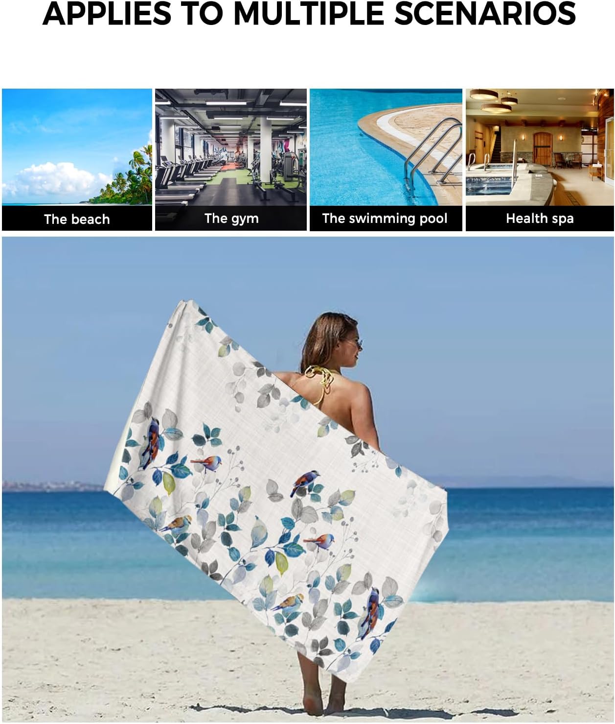 Smile Sunflower 3-Piece Bath Towel Set 1