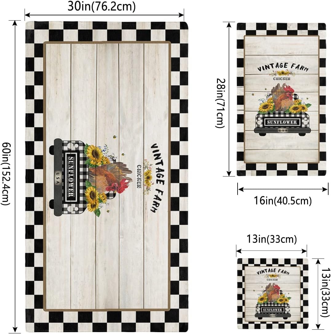 Shine-Home Plaid White Black Border Bath Towel Set