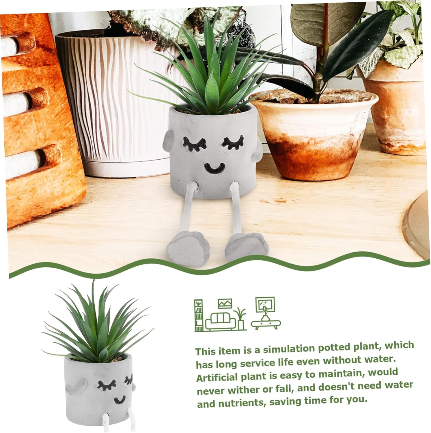 Alipis Artificial Bonsai Plant with Adorable Potted Design