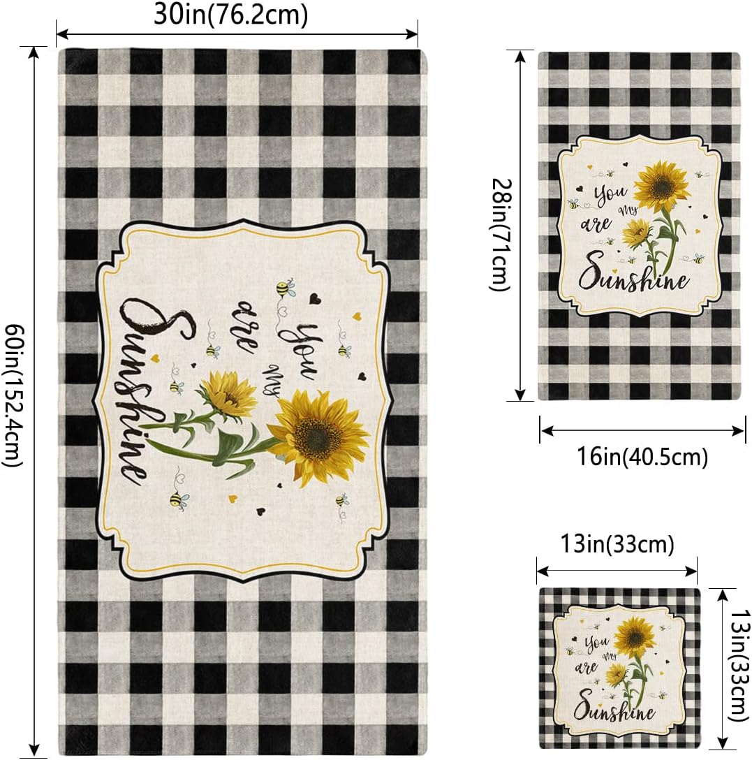 Chees D Zone Farm Floral Bumble Bee Bath Towel Set 1