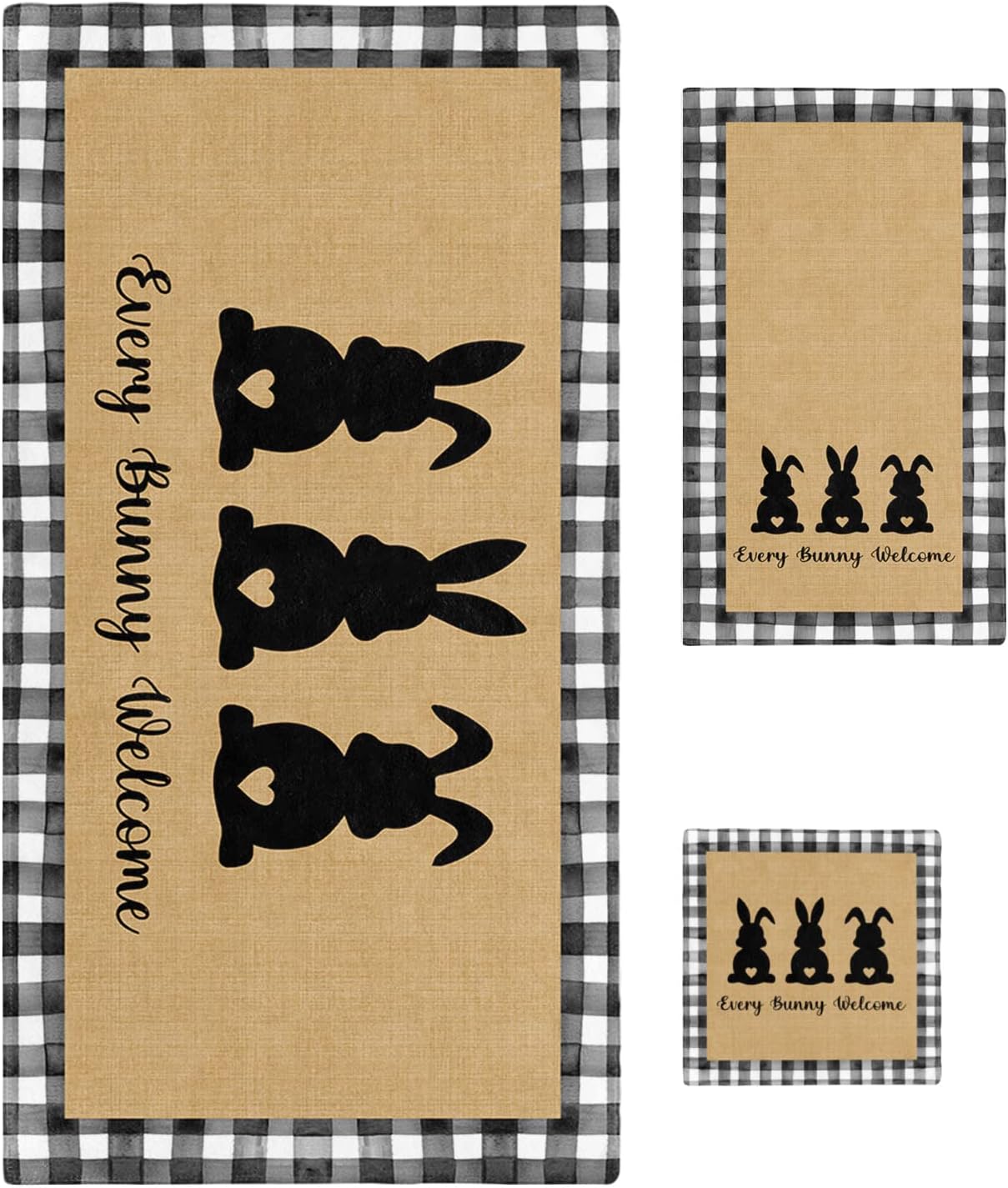 ZOE GARDEN Easter Bunny Bathroom Towel Set 1