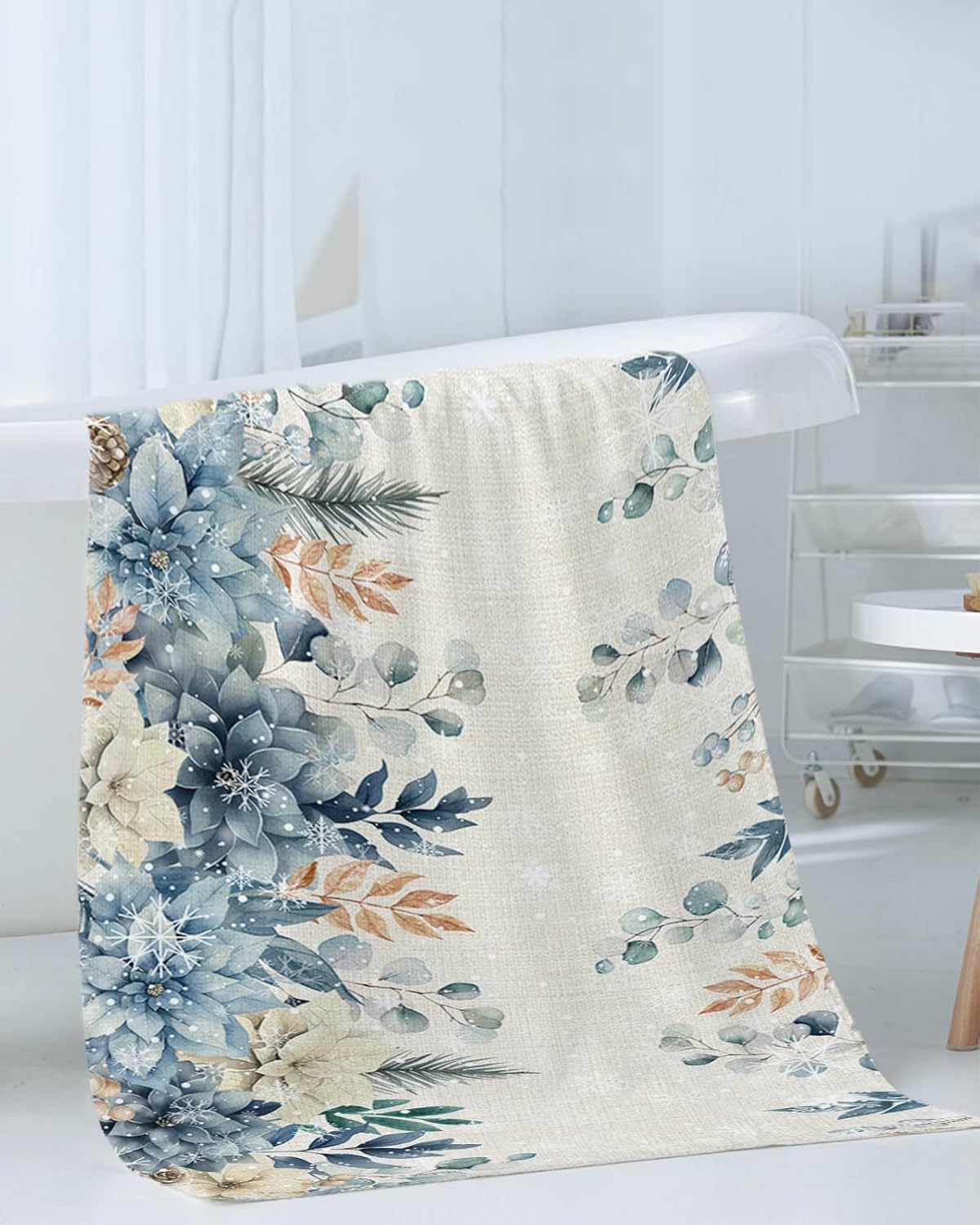 Christmas Bath Towels Set of 3 - Soft and Stylish