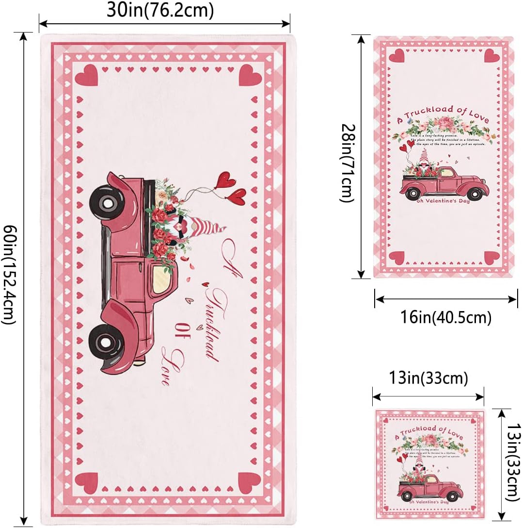 Shine-Home Pink Car Load of Love Towel Set 1