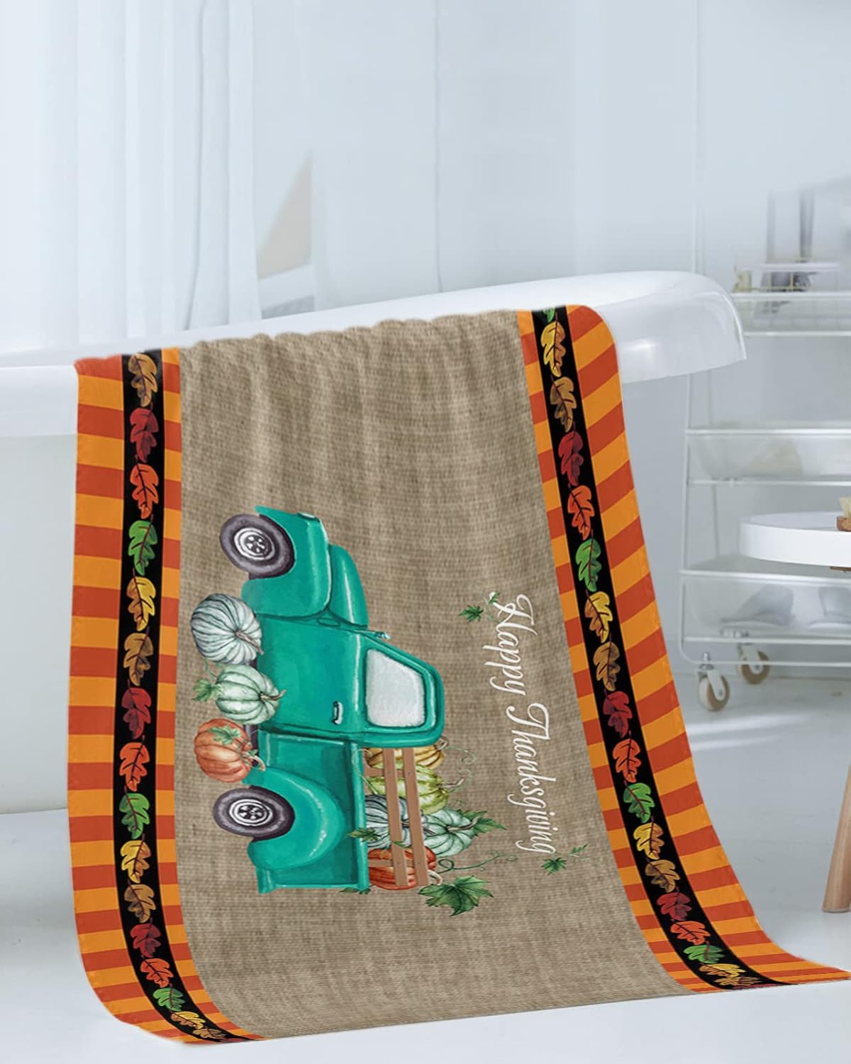 ZOE GARDEN 3-Piece Retro Bathroom Towel Set