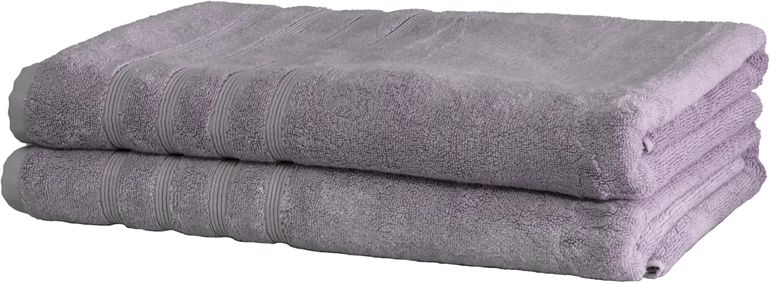 Mosobam Luxury Turkish Towels Set of 2 35X70 Lavender