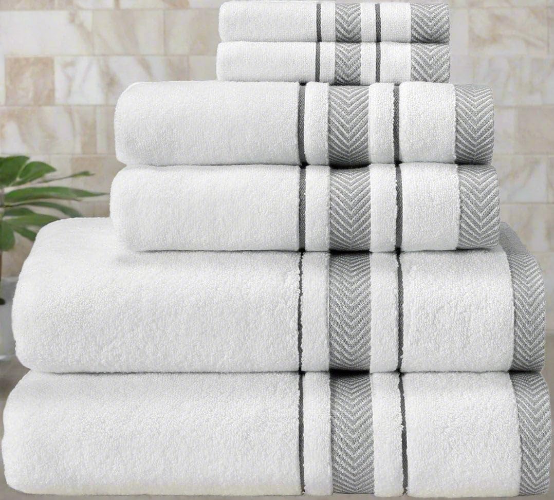 Cotton Towel Set - 6 Pieces Premium Quality The Impression Collection