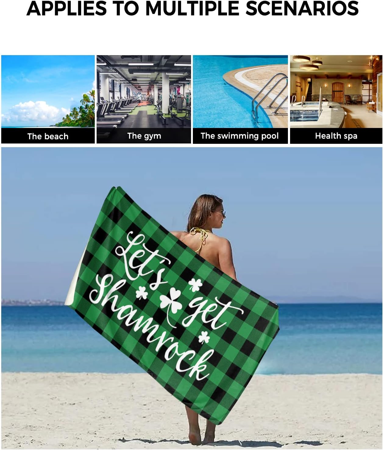 ZOE GARDEN Irish Saint Clover Towel Set