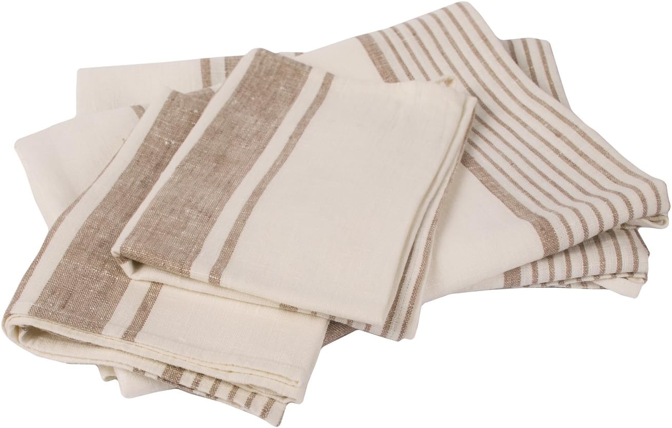 LinenMe Tuscany Beige Towel Set - 2 Bath 2 Hand Towels