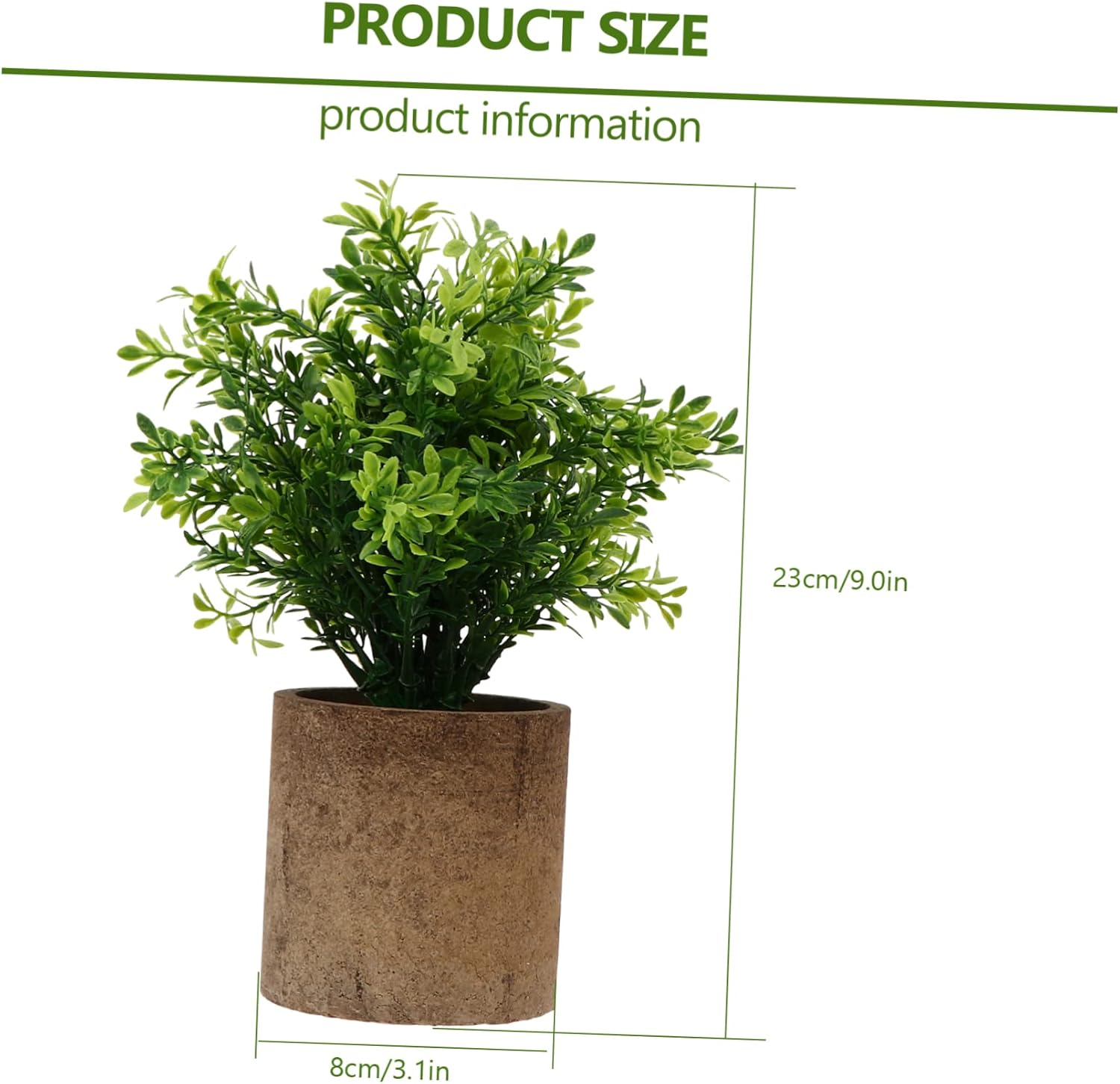 Cabilock Artificial Potted Green Plant for Home Decor 1