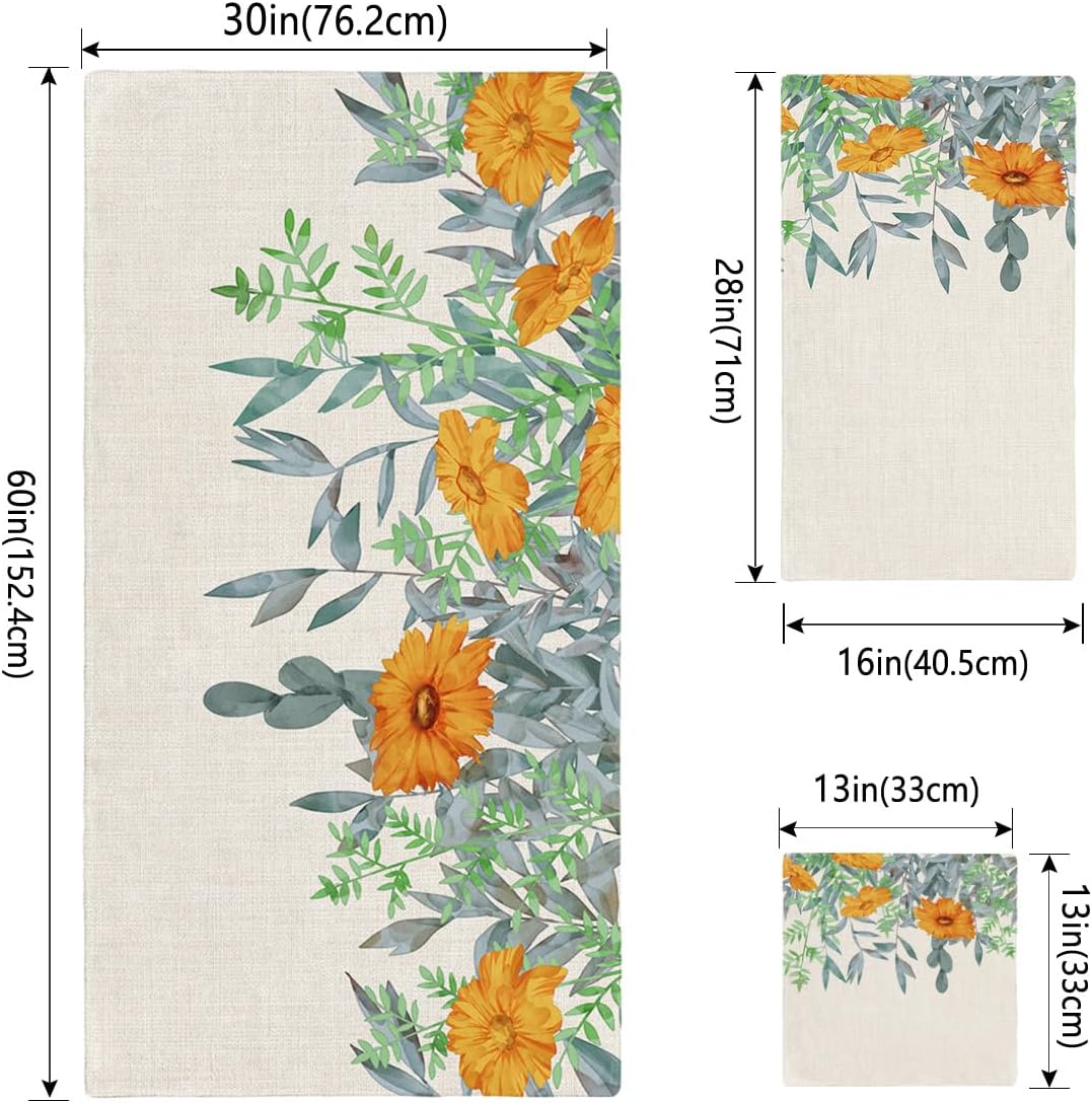 Smile Sunflower 3 Pcs Bath Towels Set