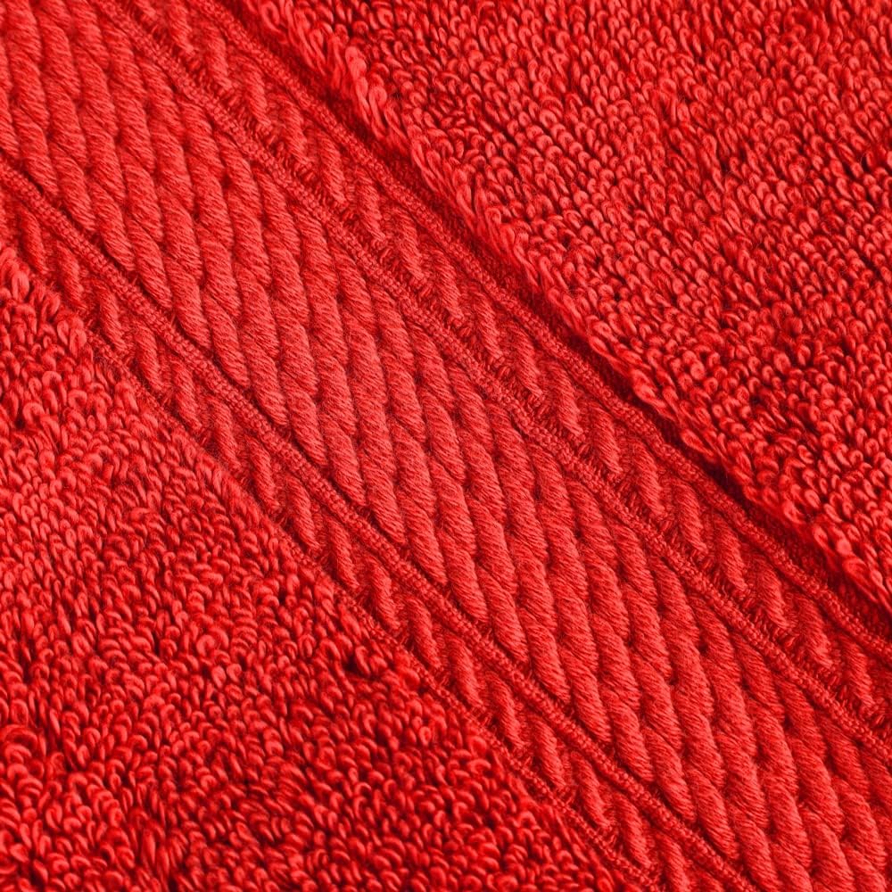 Superior Egyptian Cotton 3-Piece Towel Set in Red
