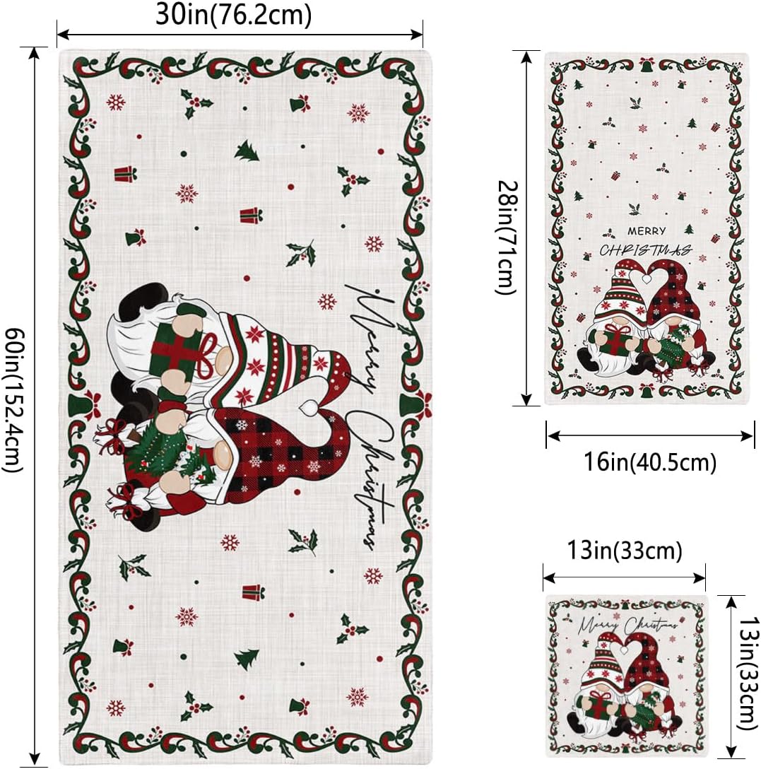 Smile Sunflower Christmas Towel Set of 3 1