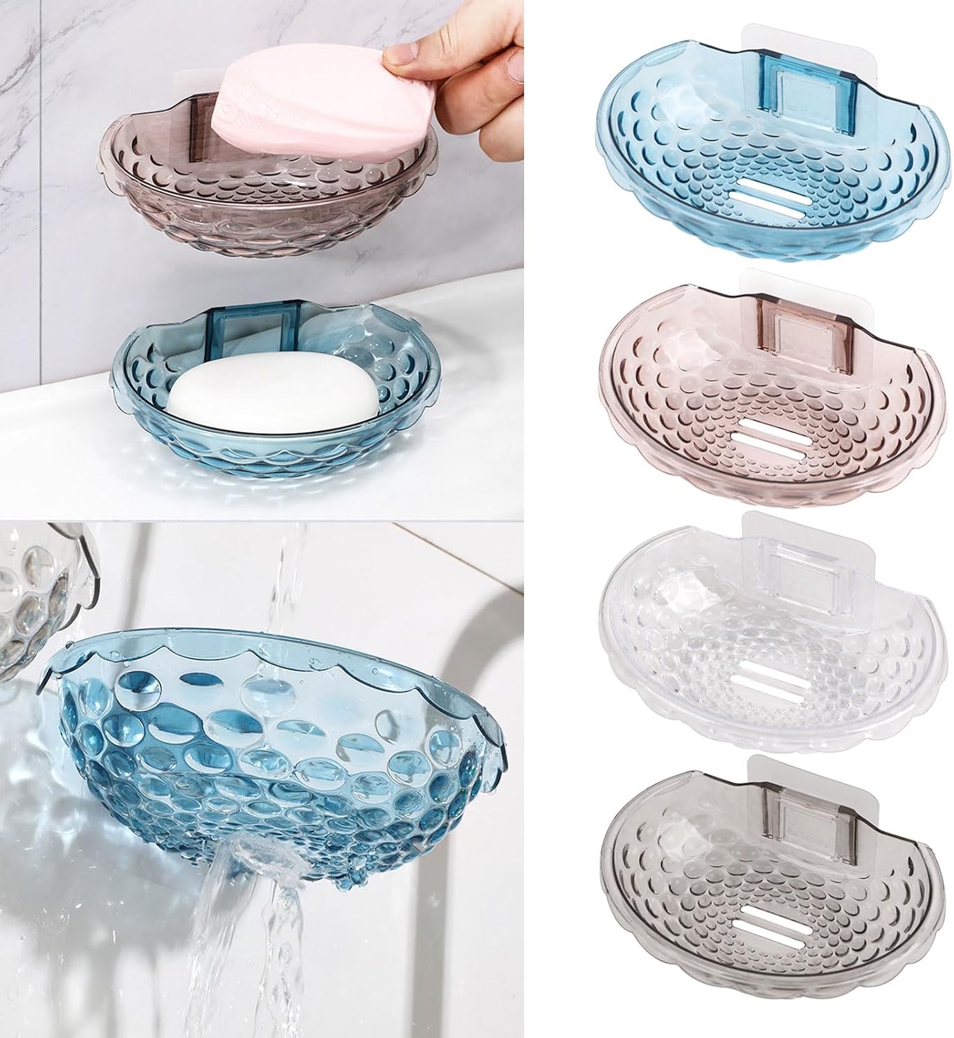 Wall Mounted Soap Holder with Acrylic Material