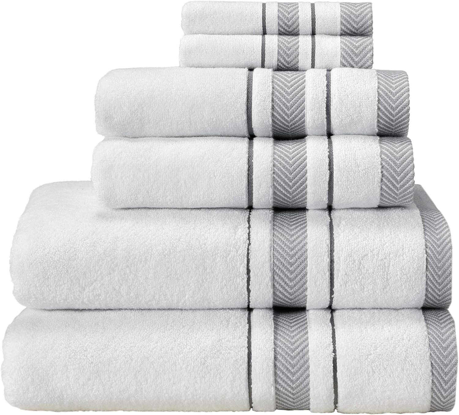 Cotton Towel Set - 6 Pieces Premium Quality The Impression Collection