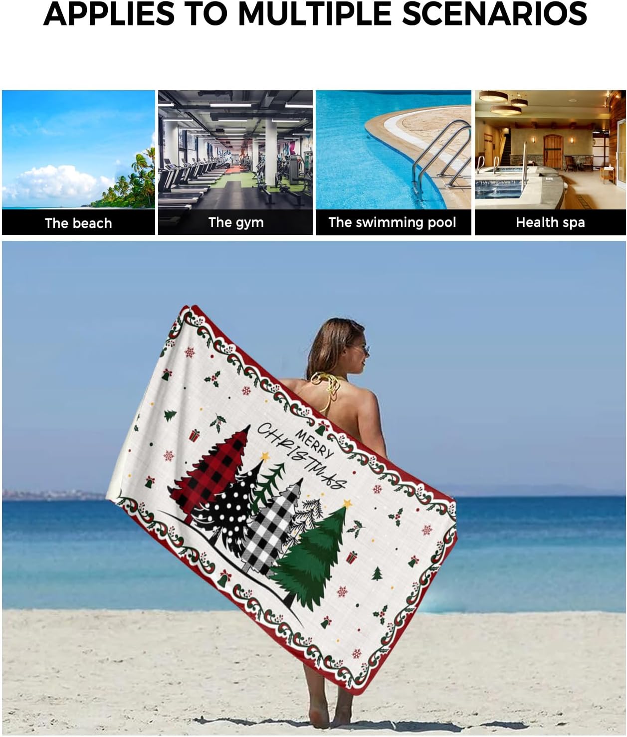 ZOE GARDEN Christmas Tree Towel Set