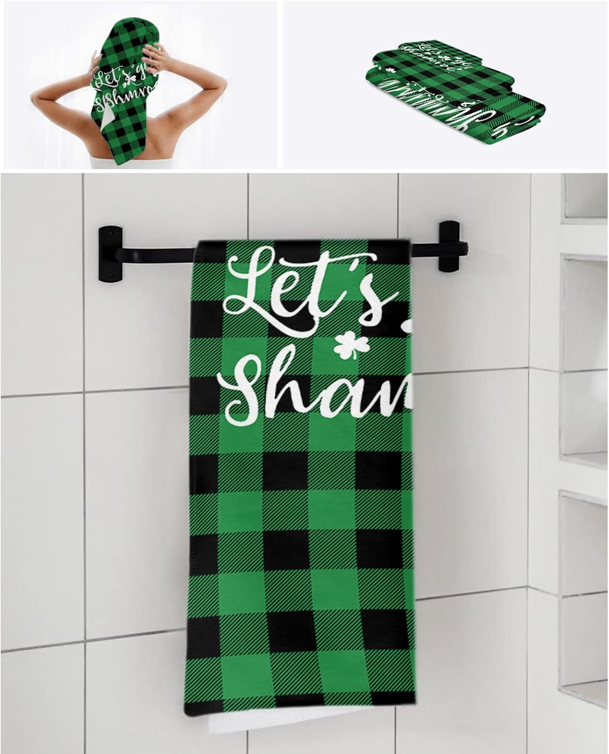 ZOE GARDEN Irish Saint Clover Towel Set