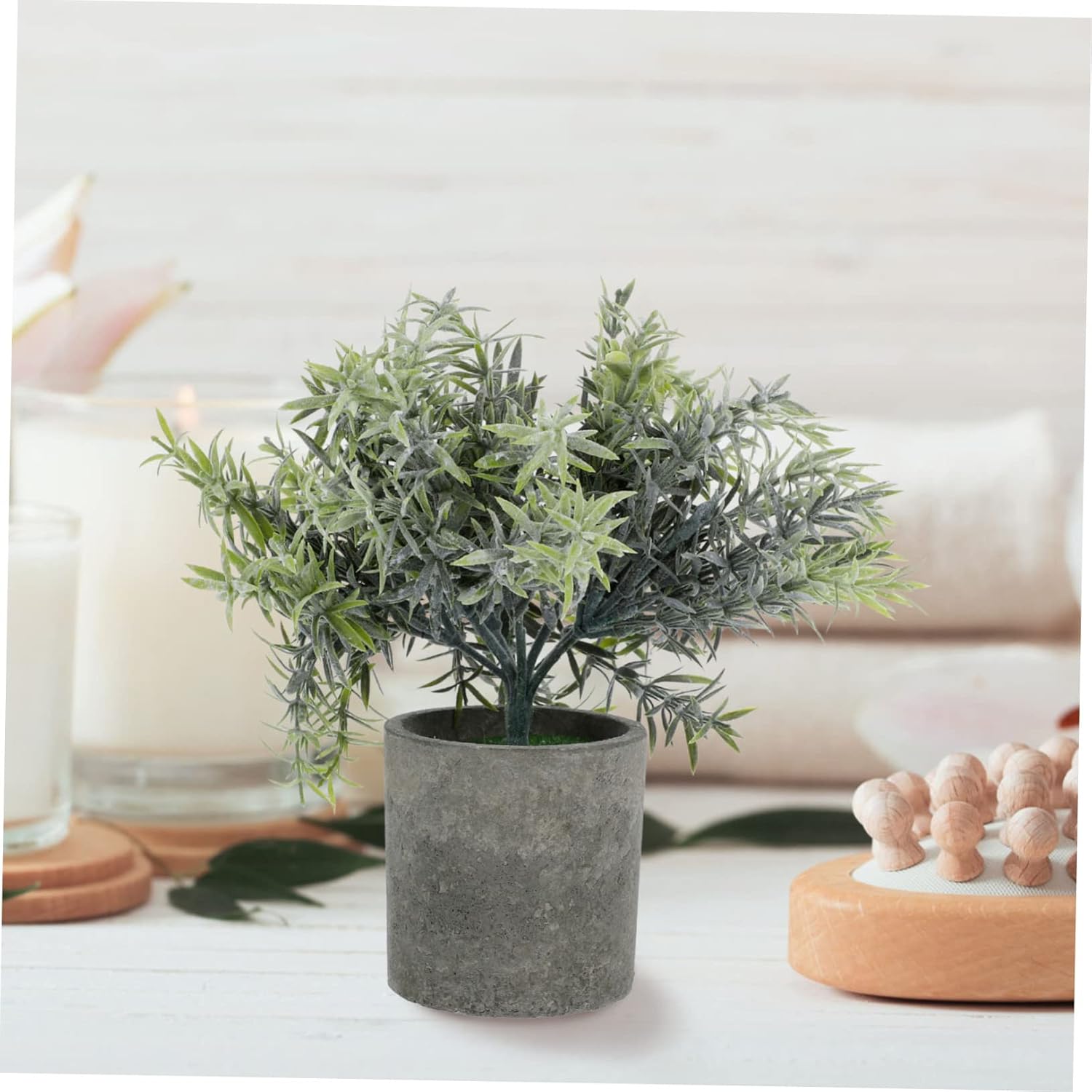 Realistic Artificial Bonsai Set for Living Room