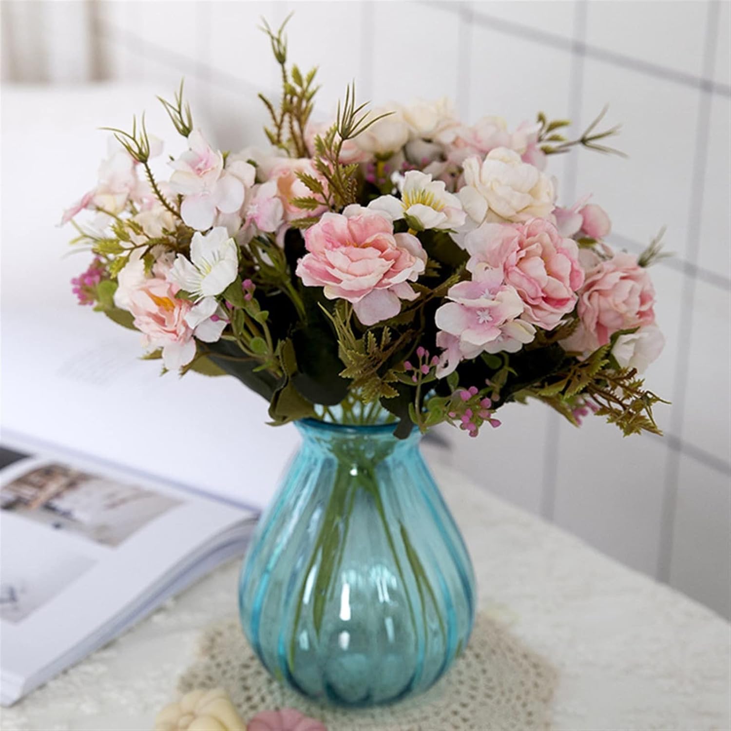 GaRcan Artificial Flowers Silk Small Rose Wedding Decor