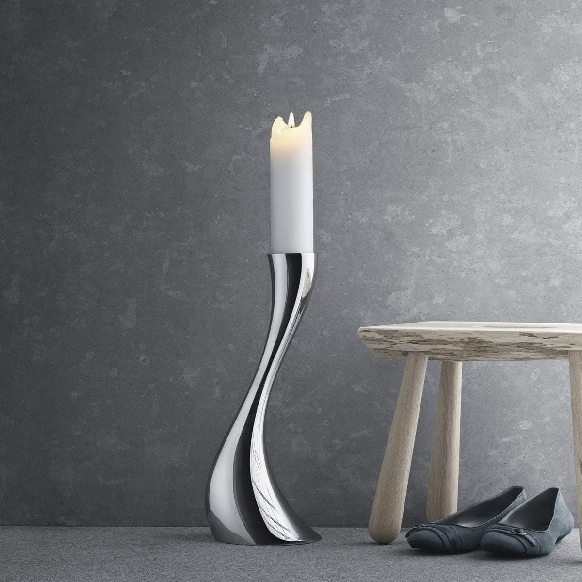 Georg Jensen Cobra Floor Candle Holder 2362