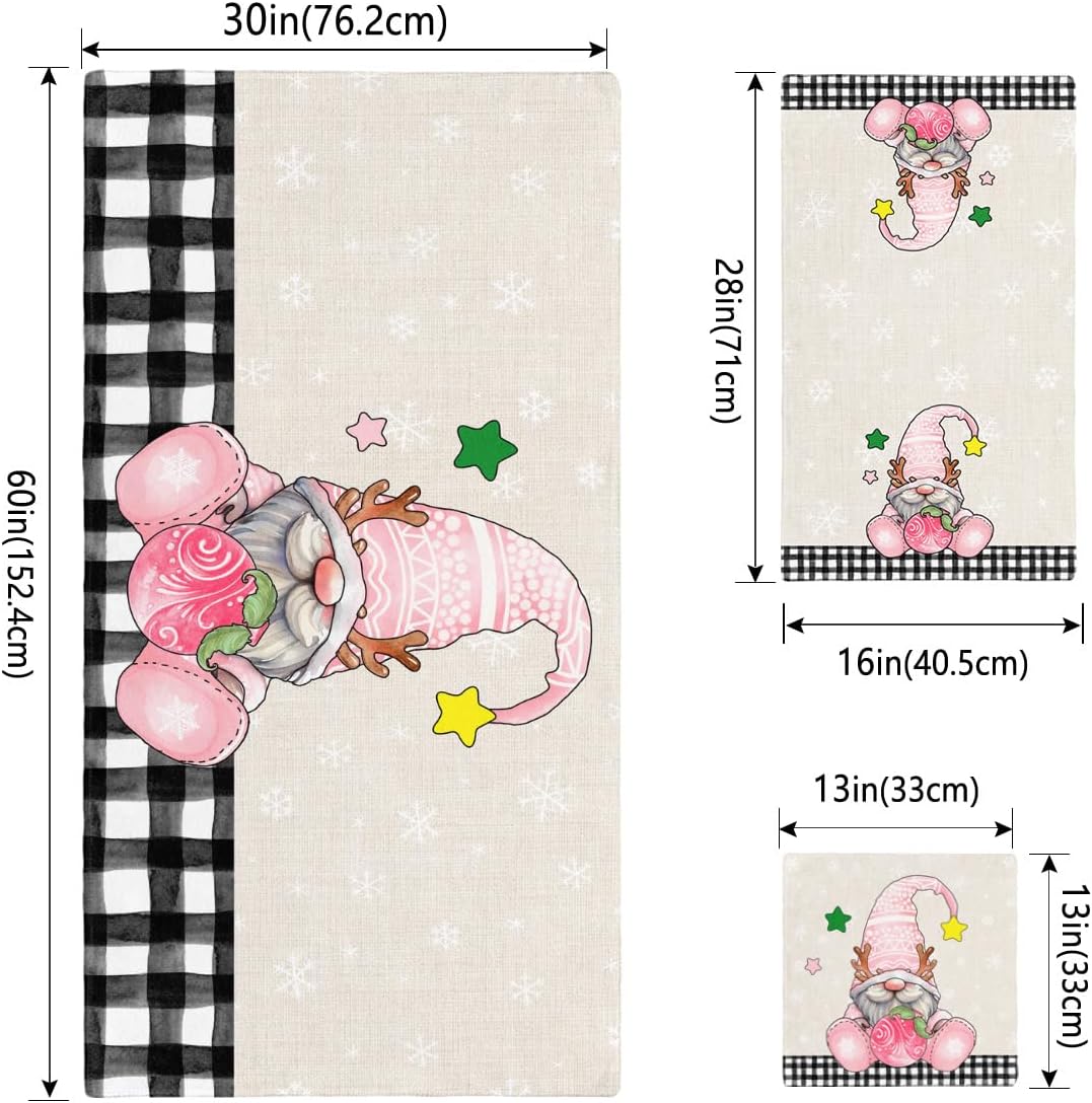 Christmas Bath Towels Set of 3 - Soft and Decorative