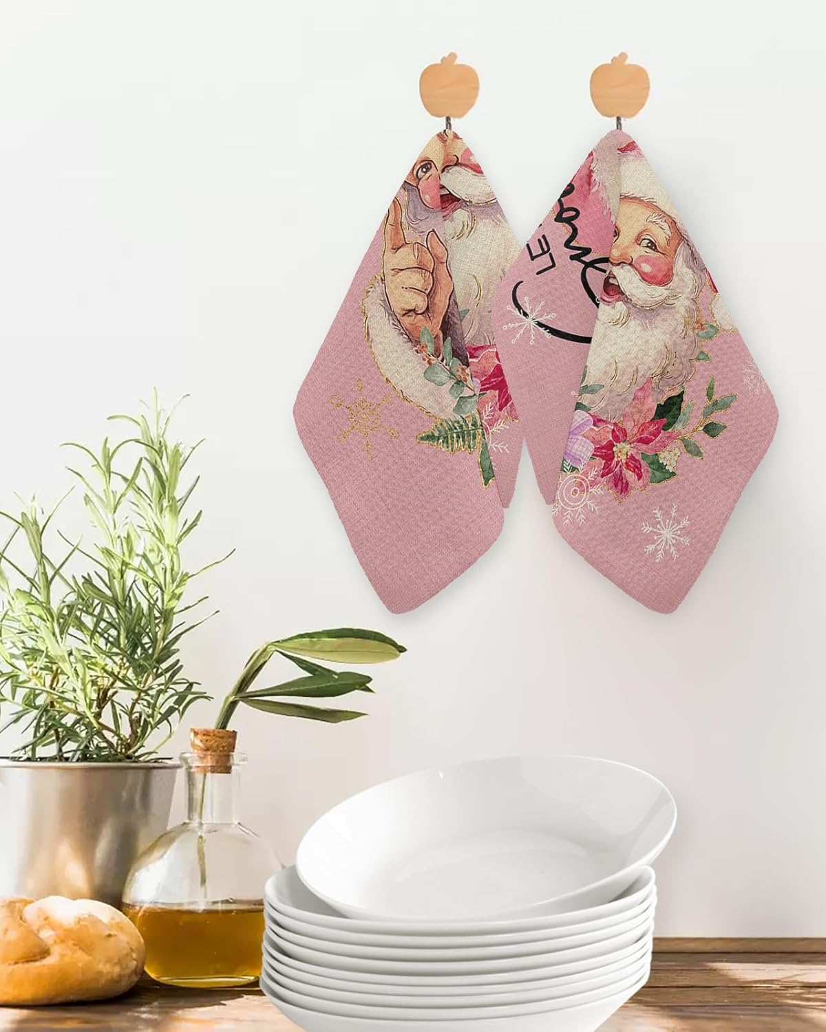 Falaniique Christmas Waffle Towel Set of 2