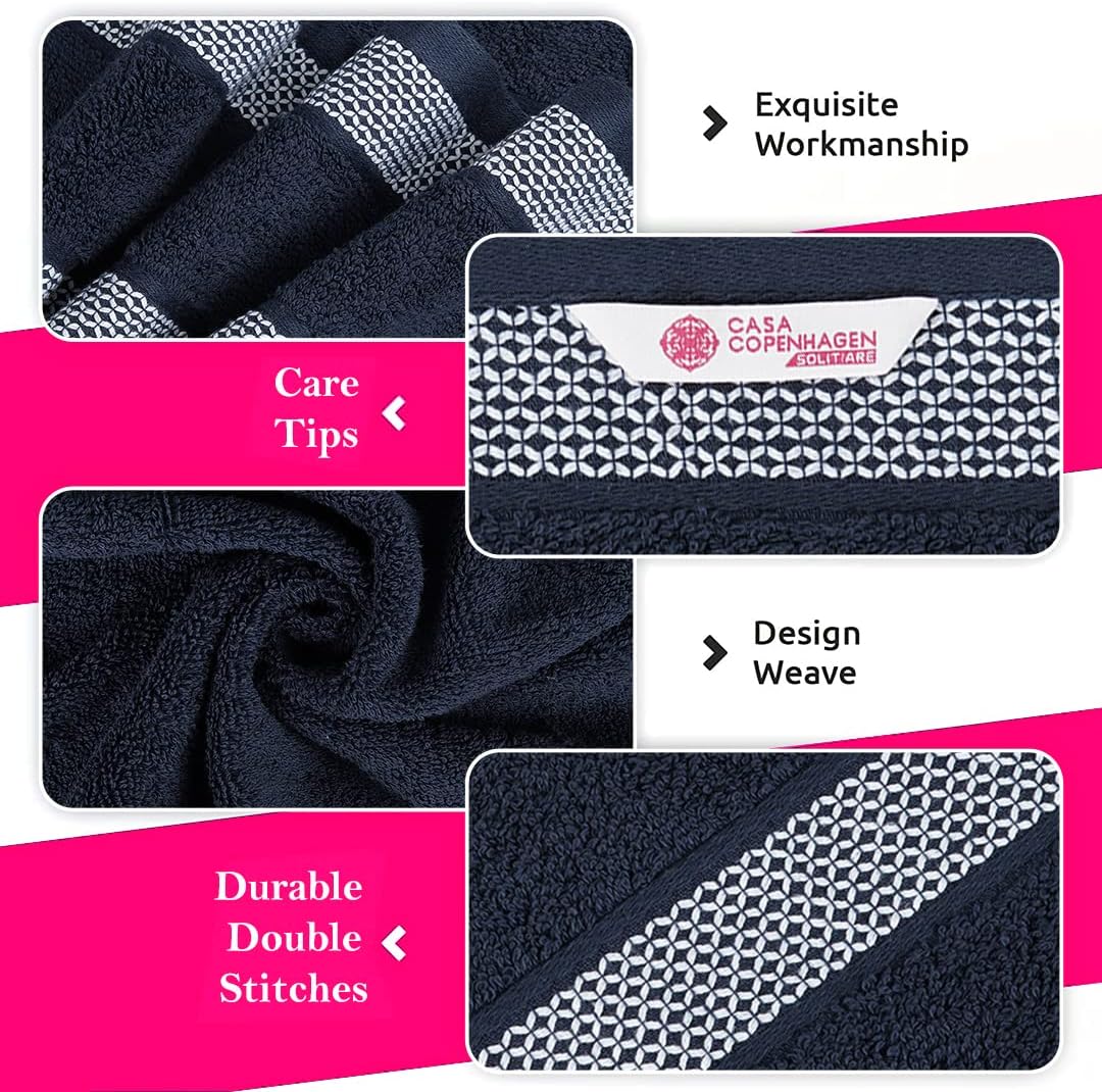 CASA COPENHAGEN Solitaire 6-Piece Towel Set