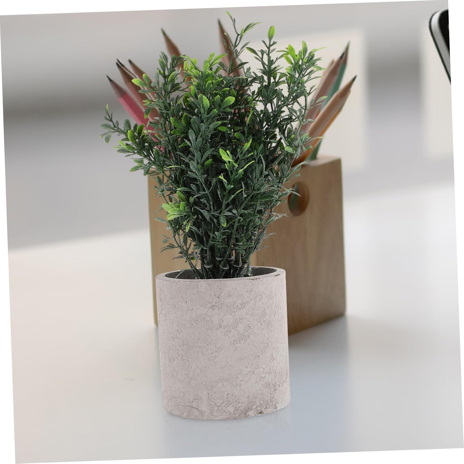 Cabilock Artificial Potted Green Plant for Home Decor 1
