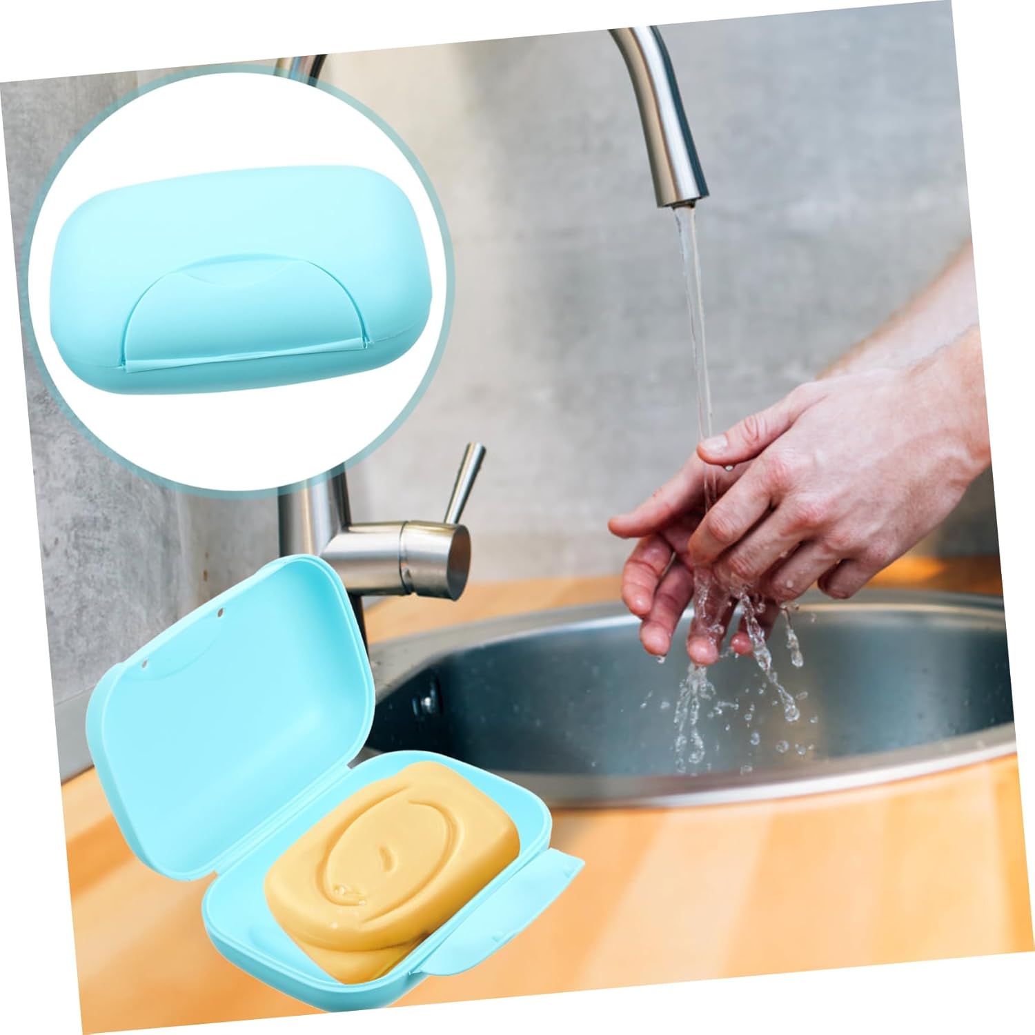 Ciieeo Portable Soap Case Leakproof Travel Holder