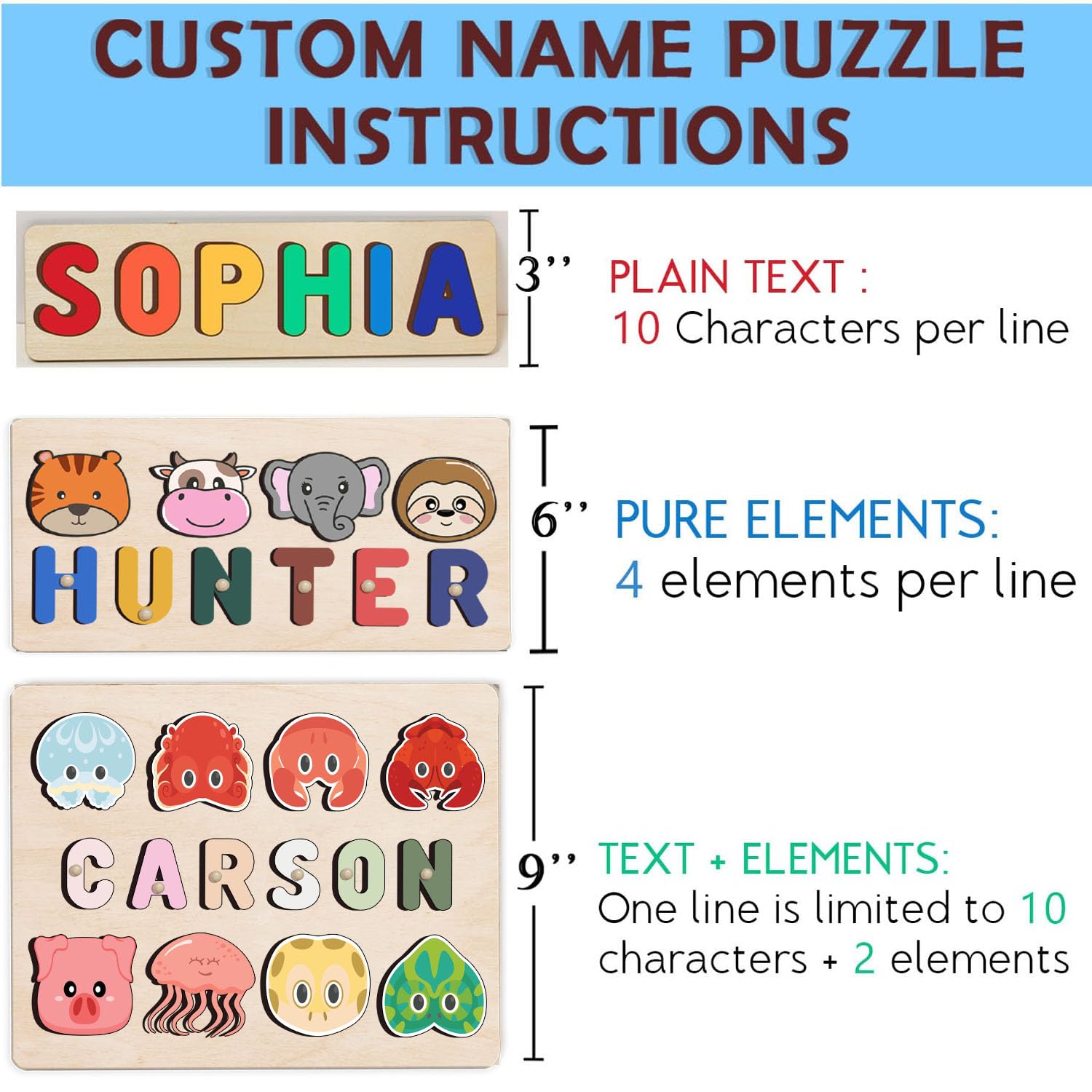 Personalized Wooden Name Puzzle for Kids