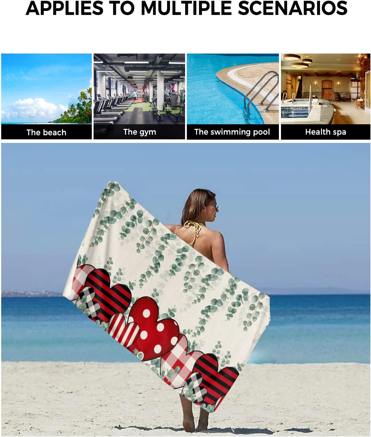 CosyBright 3 Piece Bath Towel Set