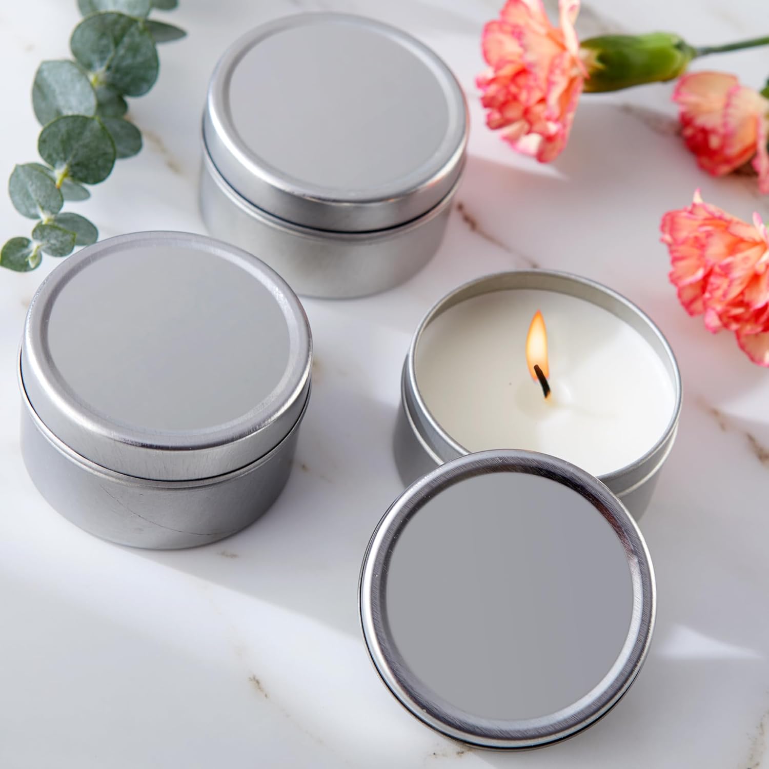 Kate Aspen Vanilla Scented Travel Size Candle Tins Set of 96