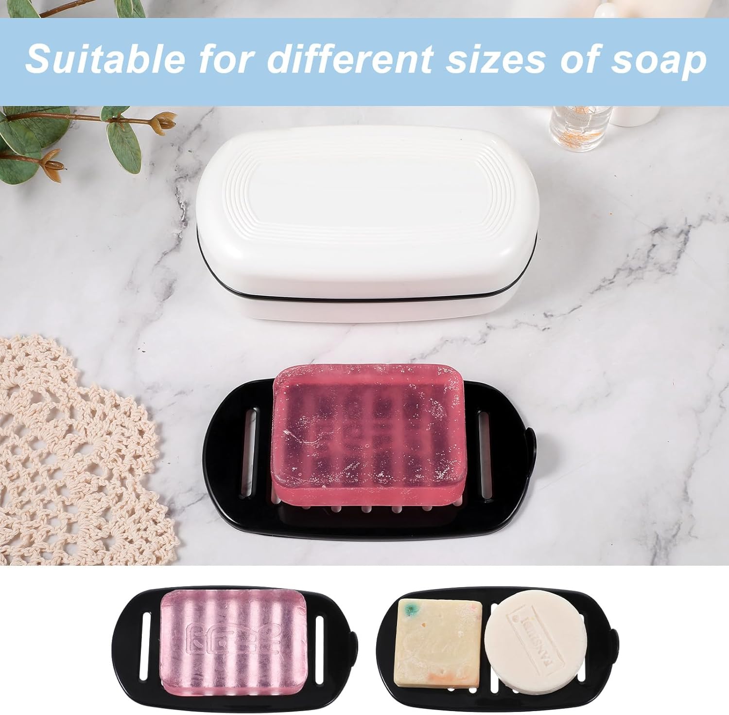 Wanmu Travel Soap Container with Leakproof Lid