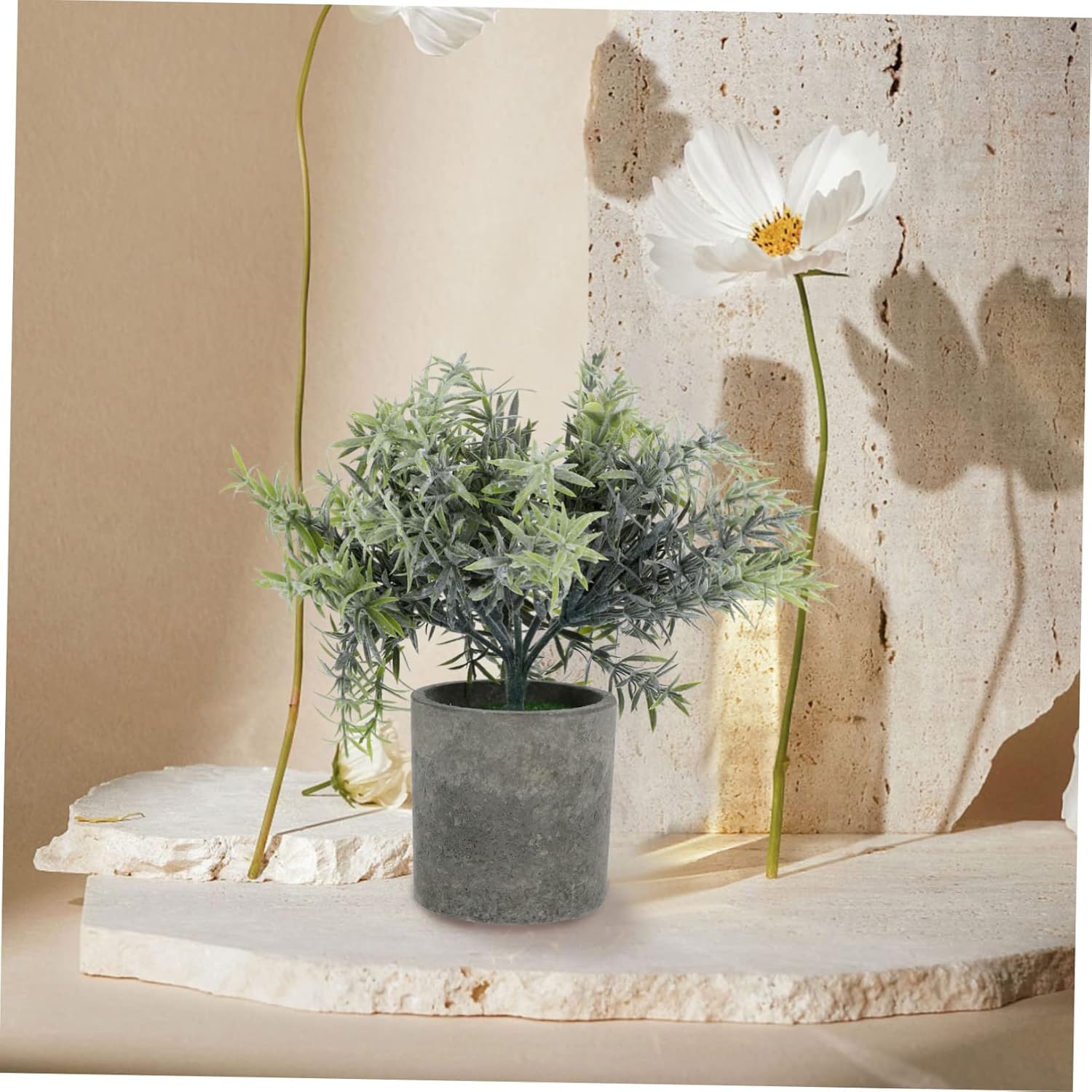 Realistic Artificial Bonsai Set for Living Room