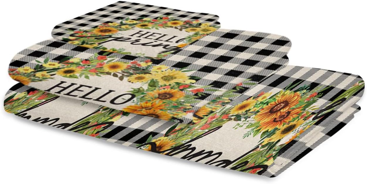 ZOE GARDEN Spring Flower Bathroom Towel Set