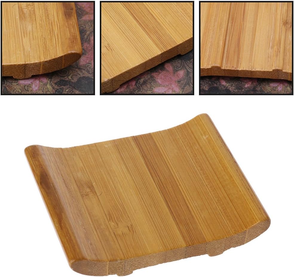 Bamboo Soap Holder Dish for Bathroom and Kitchen