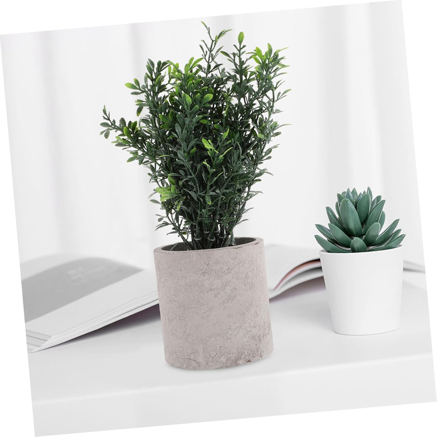 Cabilock Artificial Potted Green Plant for Home Decor 1