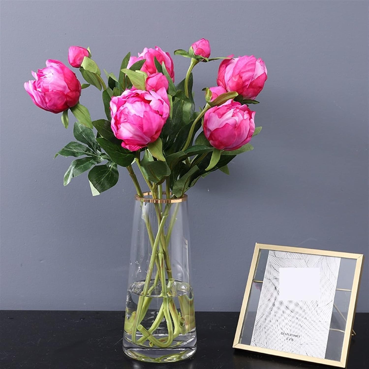 GaRcan Artificial Silk Peony Bouquet for Wedding Home Decor