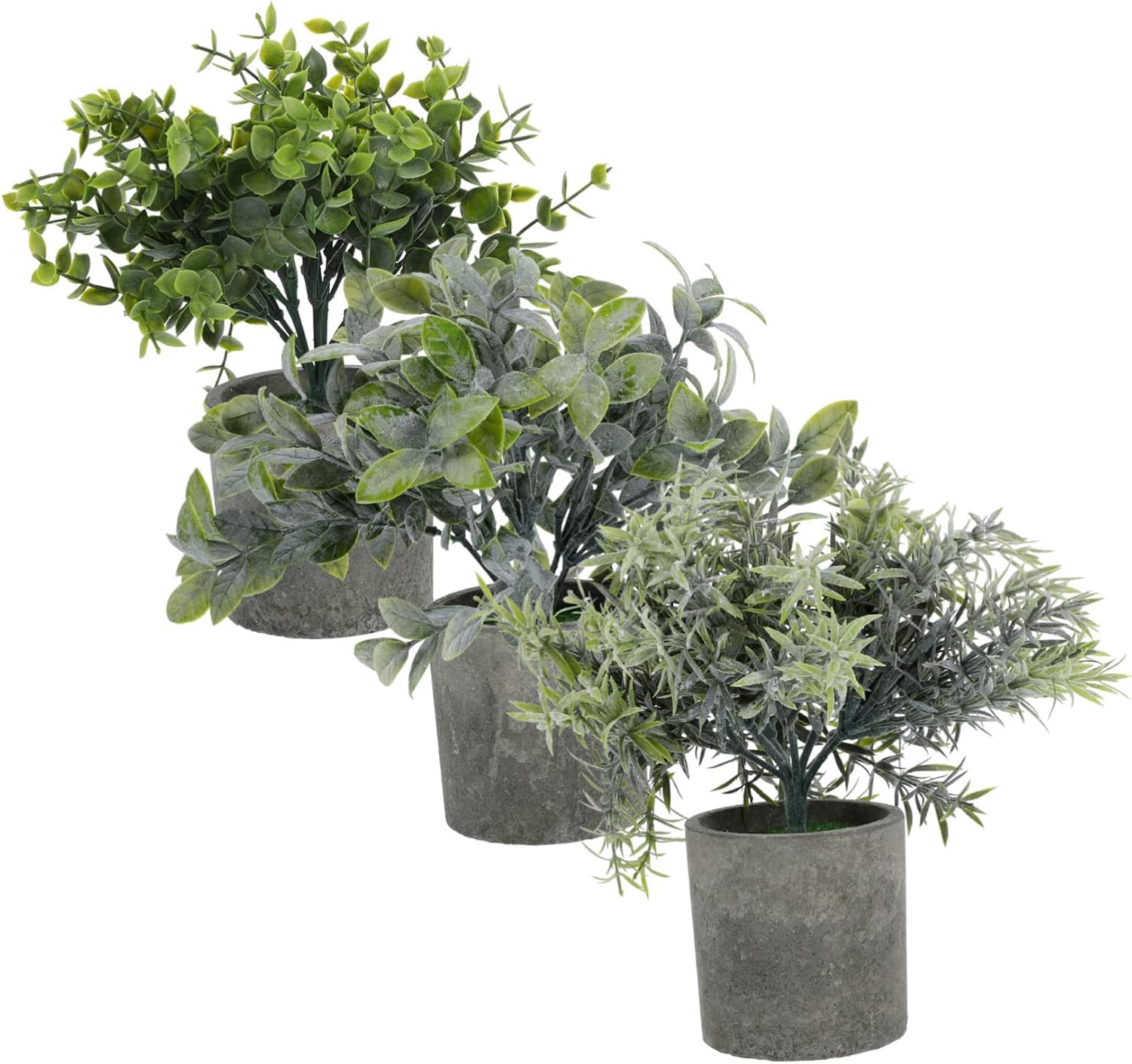 Realistic Artificial Bonsai Set for Living Room