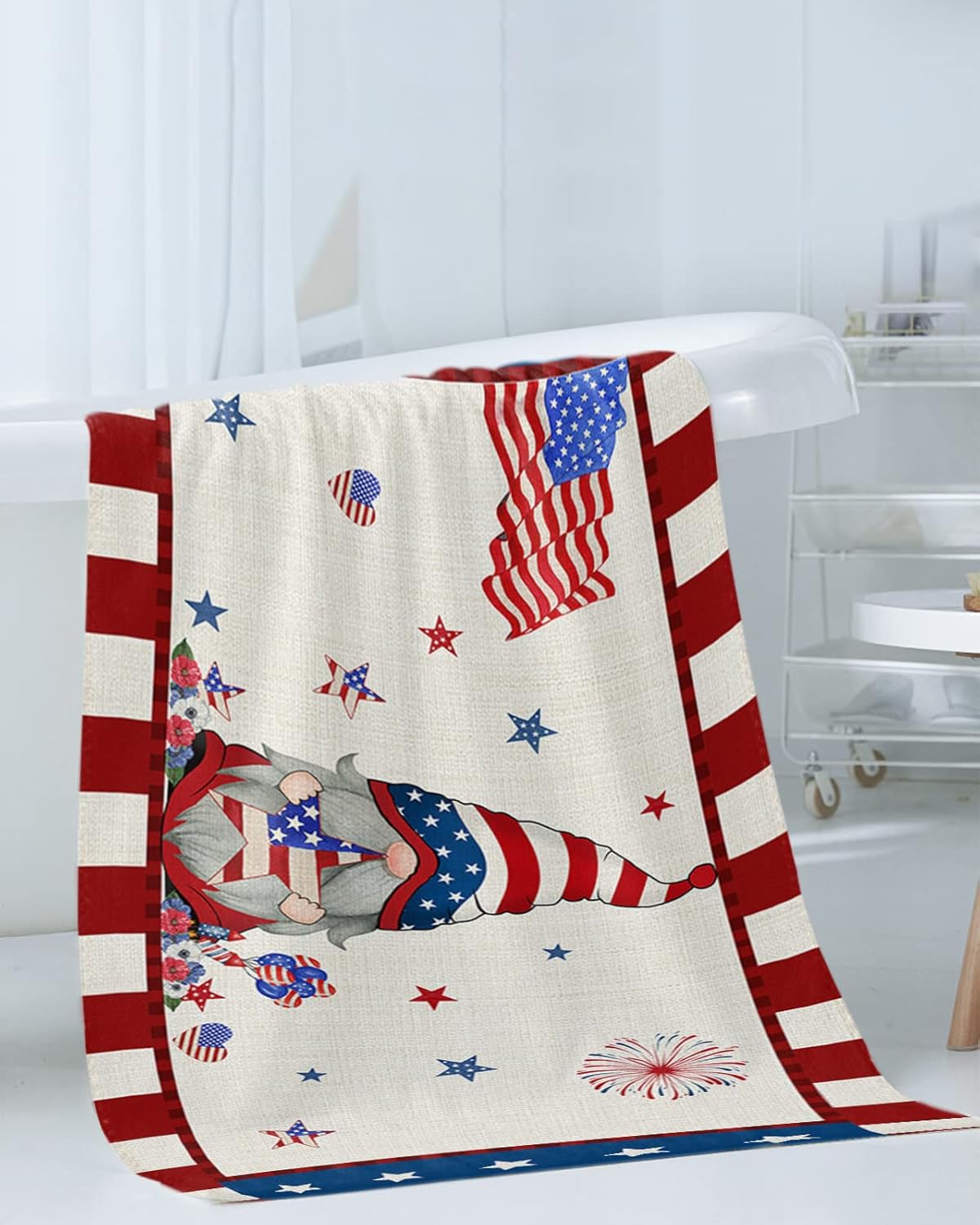 Anzona 4th of July Gnomes 3 Piece Towel Set 1