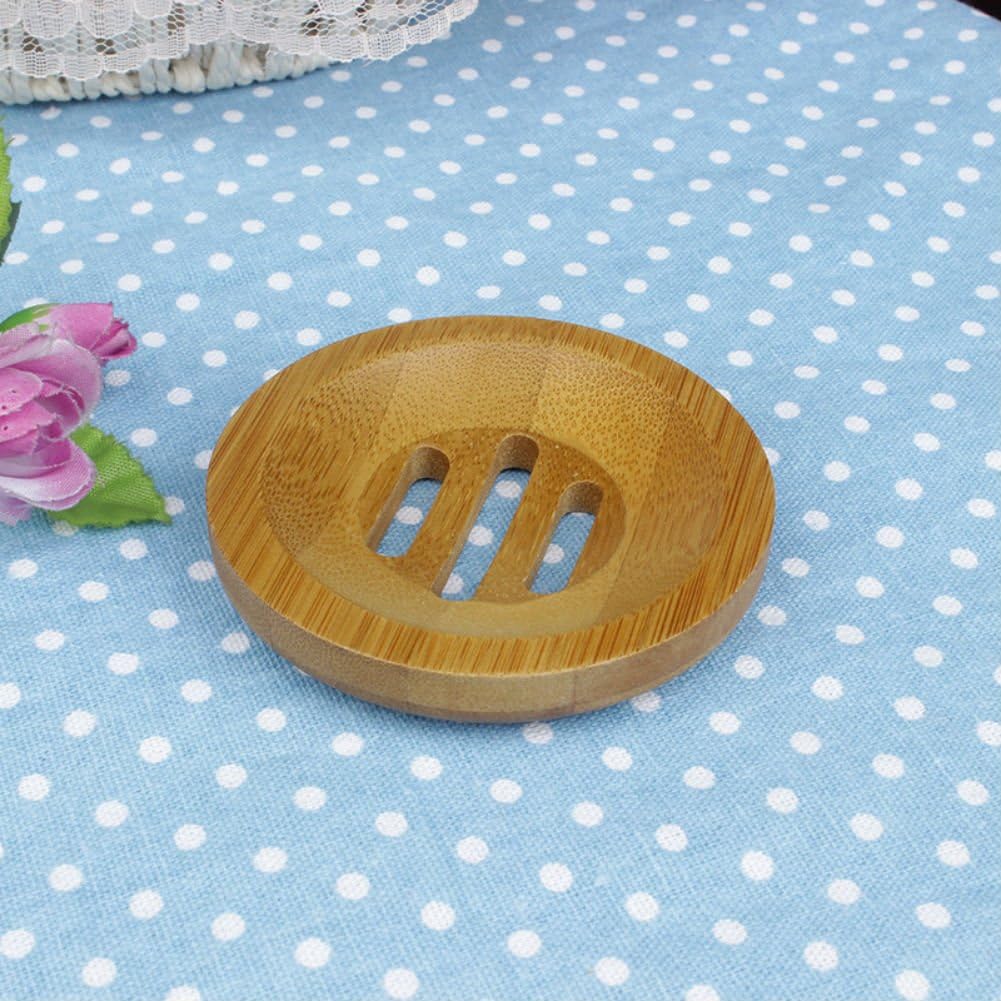 AKOAK Bamboo Soap Holder for Shower and Sink