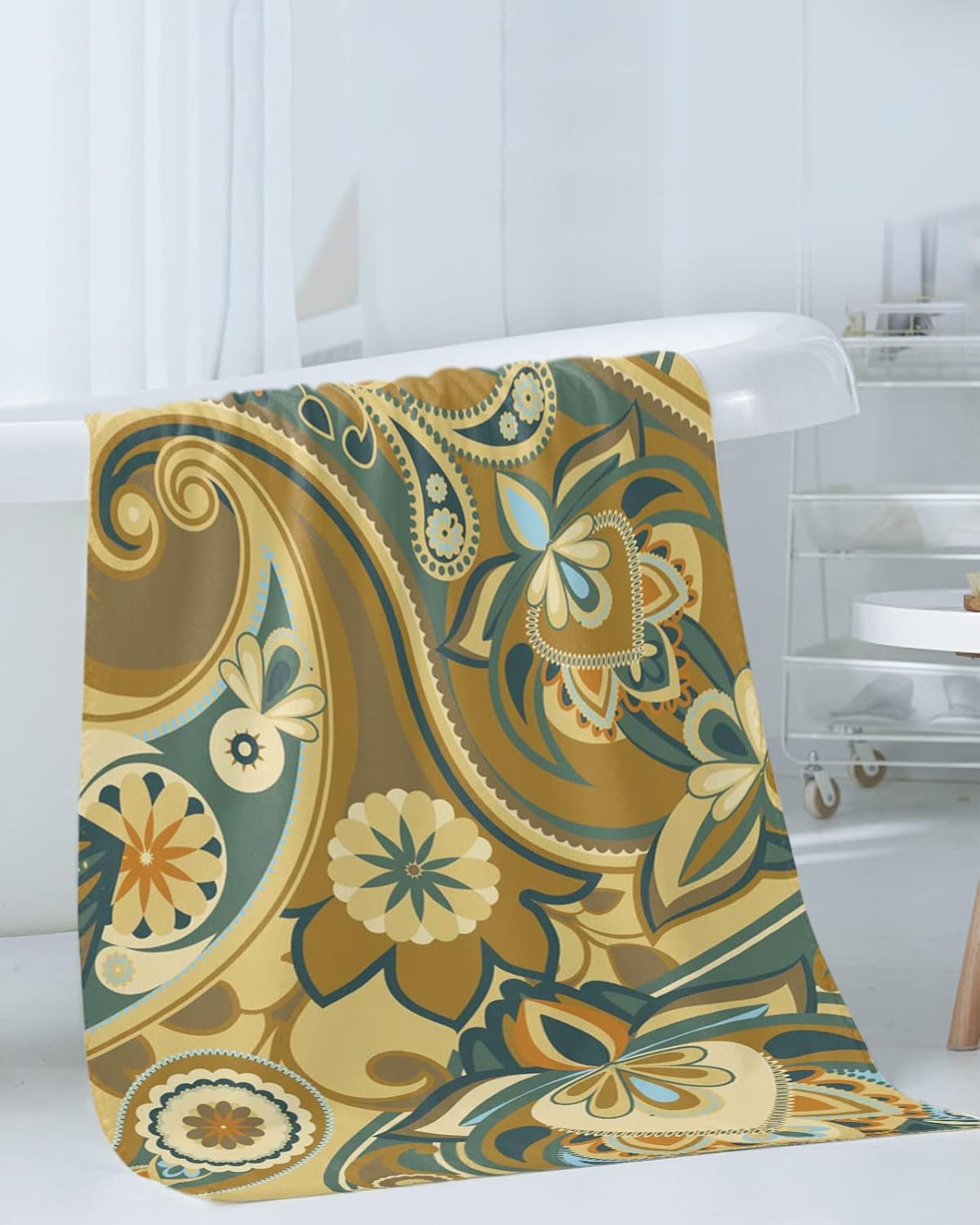 ZOE GARDEN Paisley Floral Towel Set 3-PC