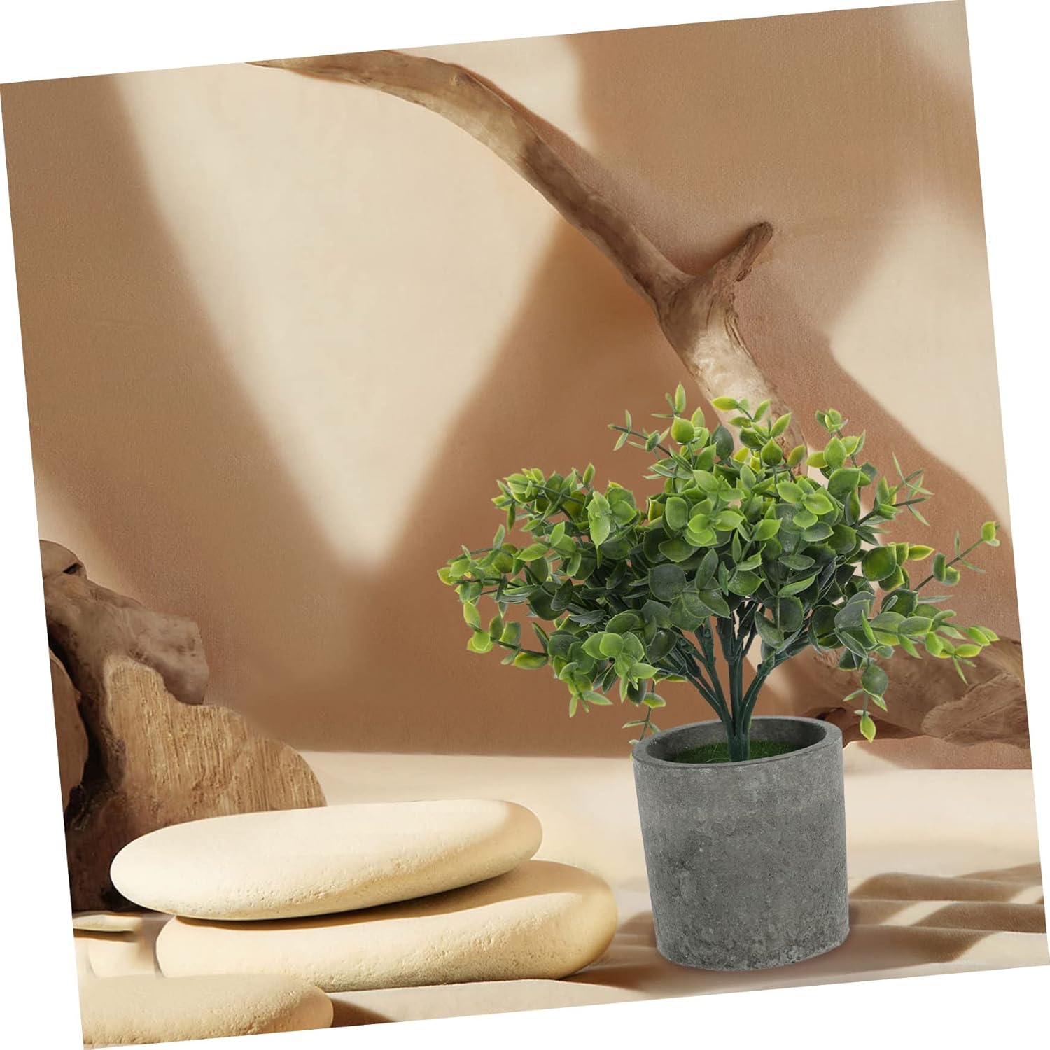 Realistic Artificial Bonsai Set for Living Room