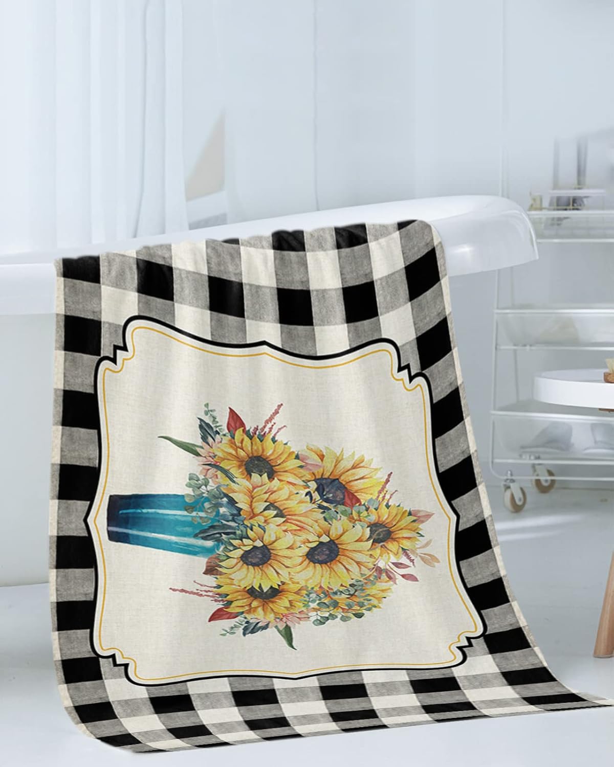 Smile Sunflower 3 Pcs Bath Towel Set 1