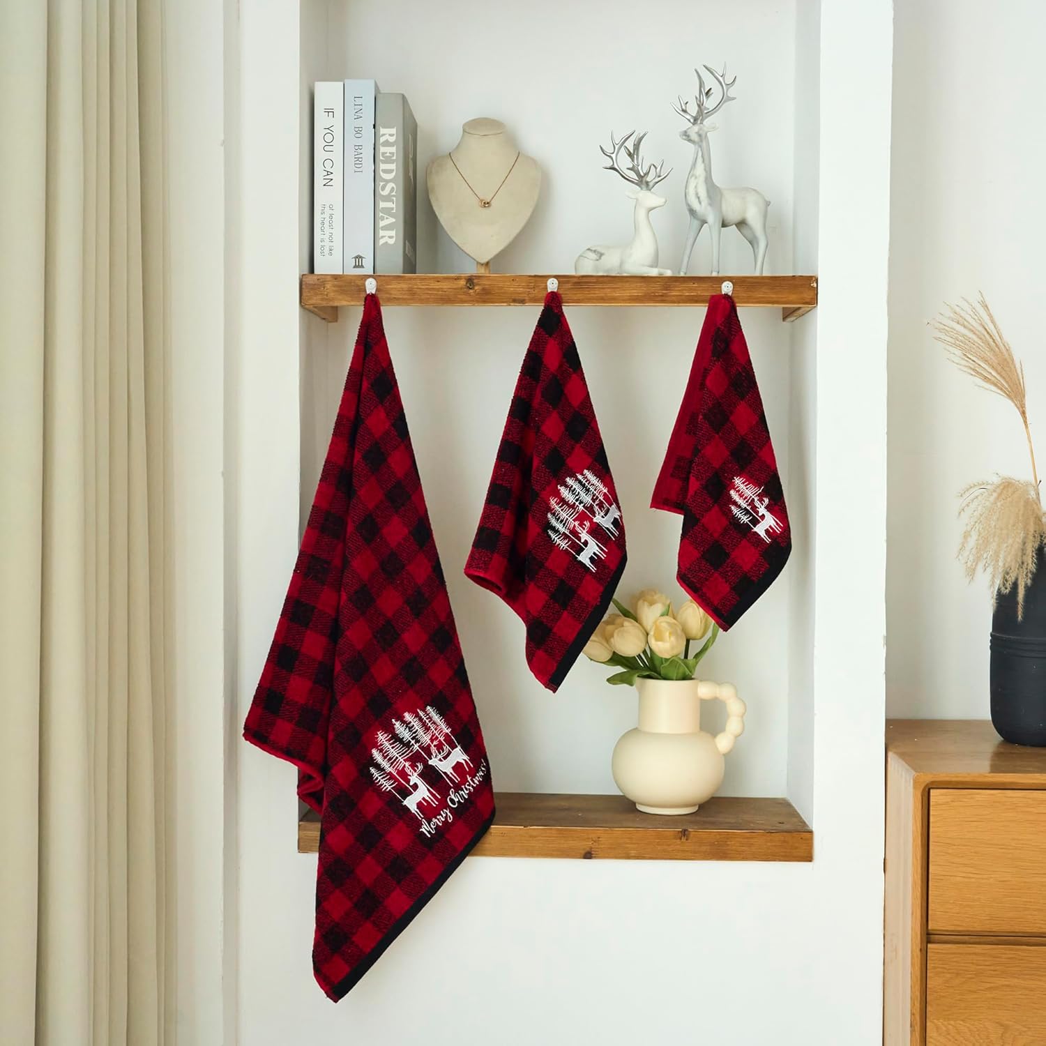 Marina Decoration Christmas 3 Piece Towel Set