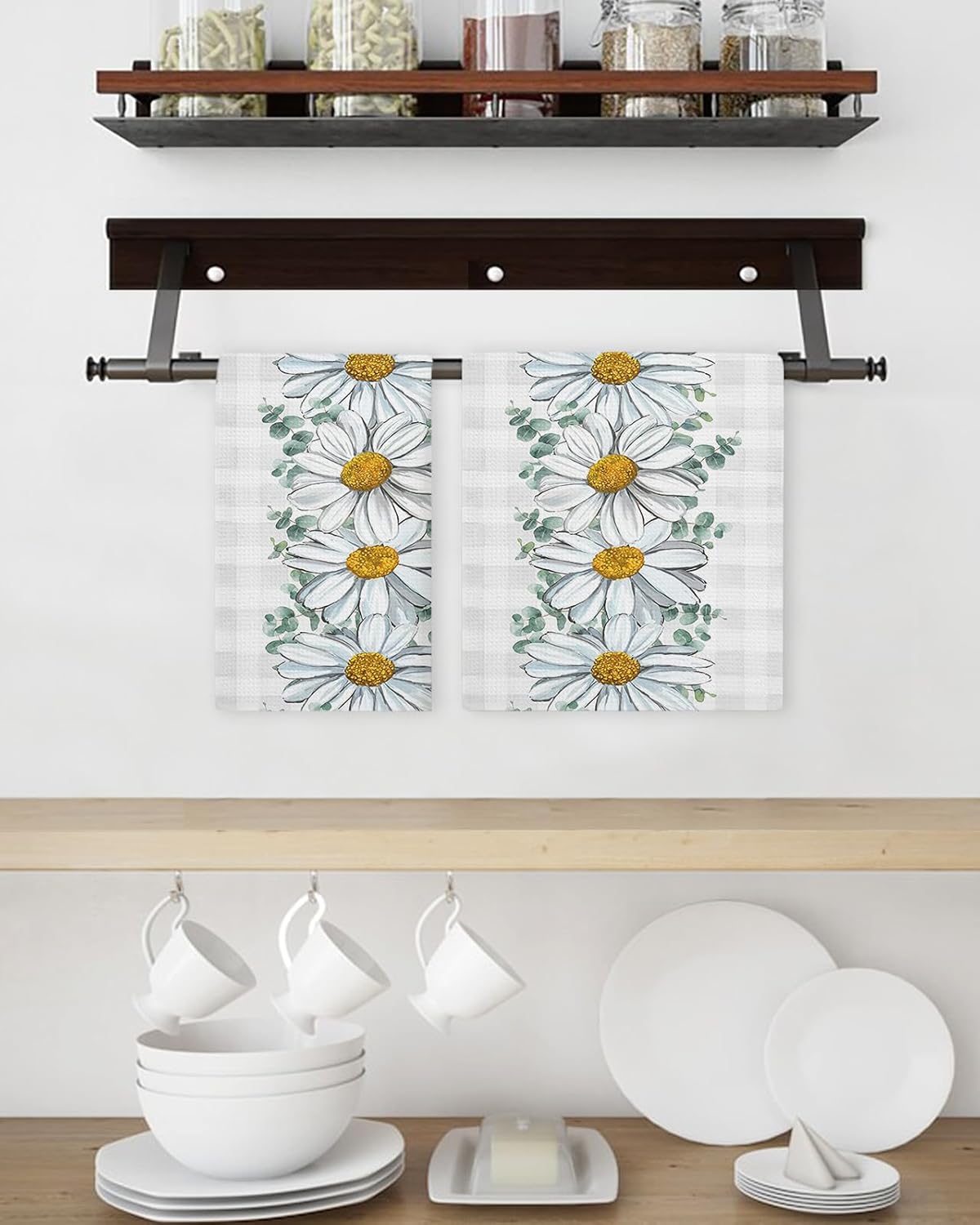 Falaniique Waffle Towel Set of 3 Super Absorbent Quick Dry