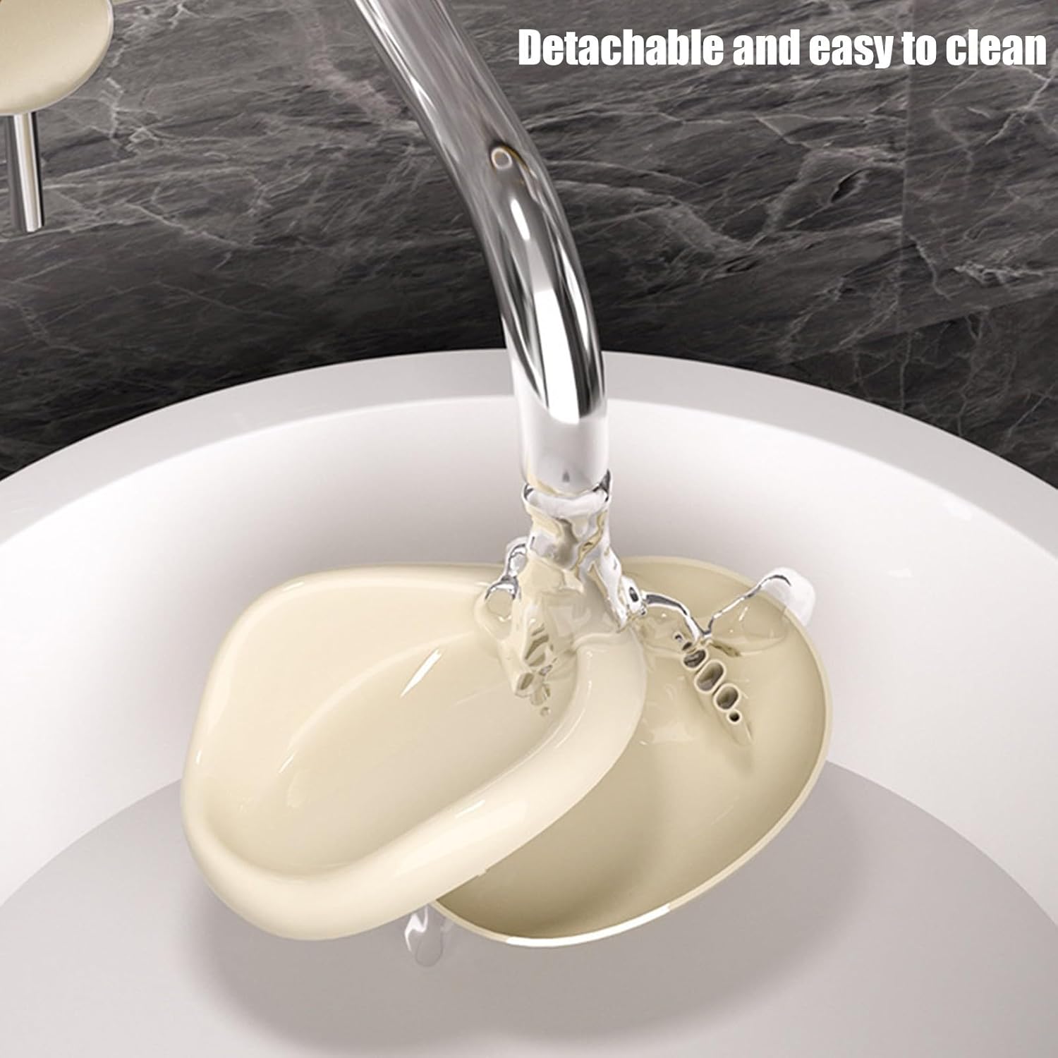 No-Hole Suction Cup Soap Dish for Shower Wall Mount