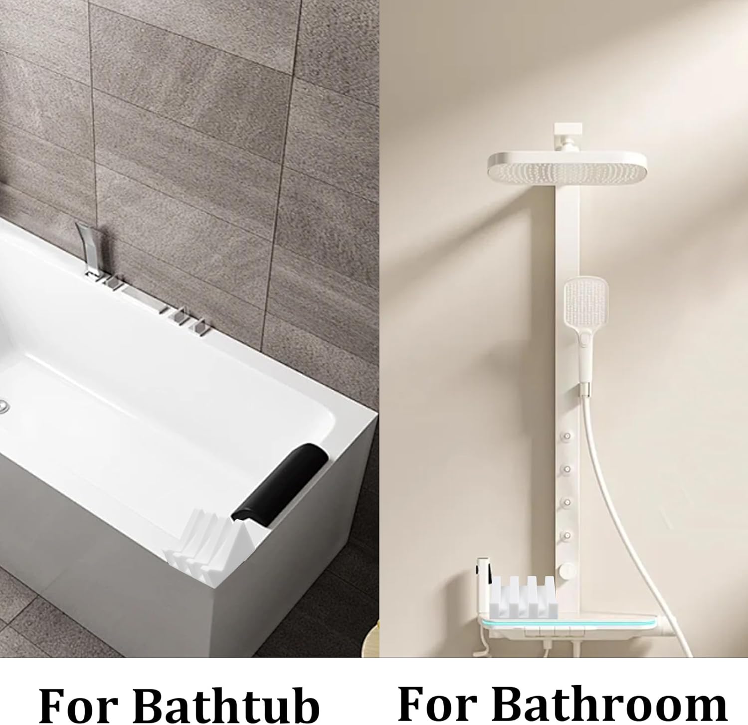 1Pcs White Silicone Soap Holder for Shower and Kitchen 1