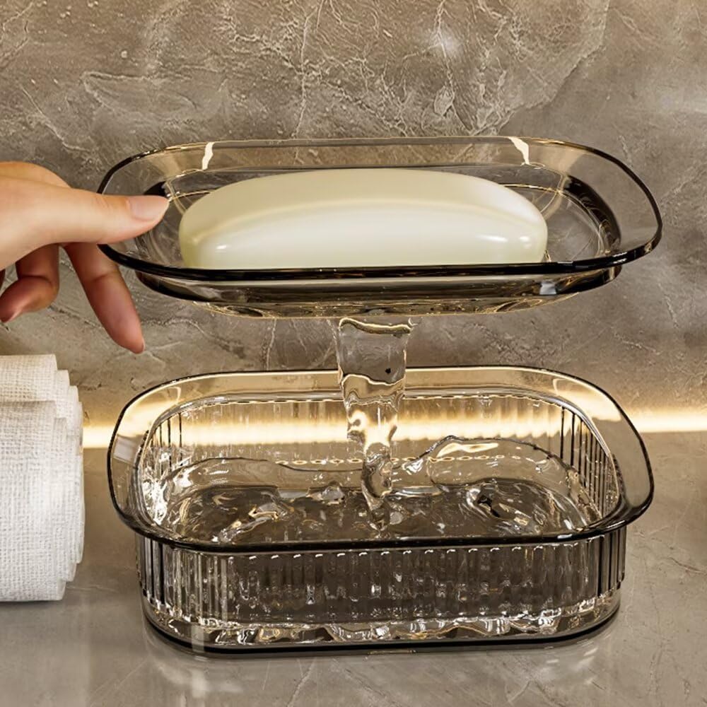 FABEILAI Suction Soap Holder No Drill Removable White
