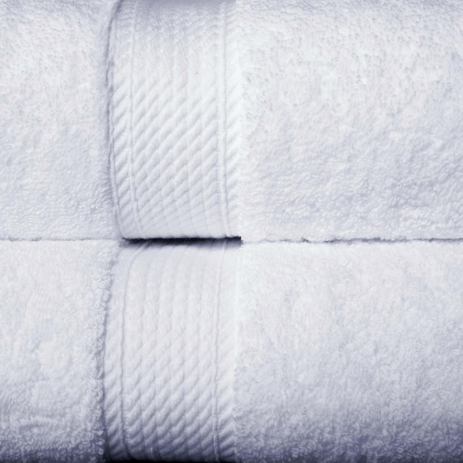 Superior Egyptian Cotton Pile 6-Piece Towel Set - White