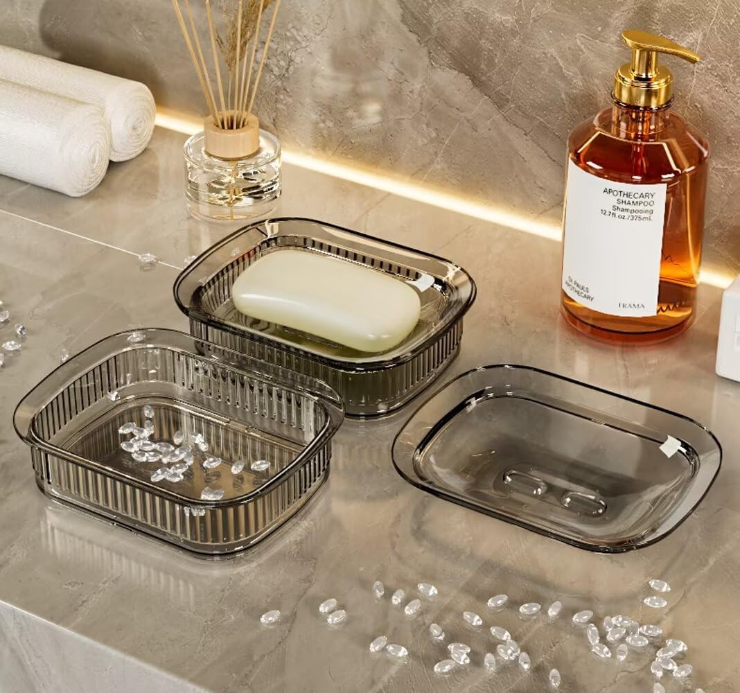 FABEILAI Suction Soap Holder No Drill Removable White